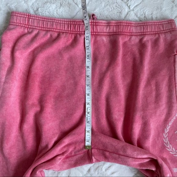 Victoria's Secret PINK | Distressed Coral Logo Print Joggers | Size Large - Picture 14 of 14
